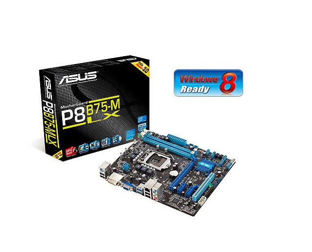 ASUS P8B75-M LX B75 DDR3 DVI SATA3 USB3 1155p 16x - incehesap.com